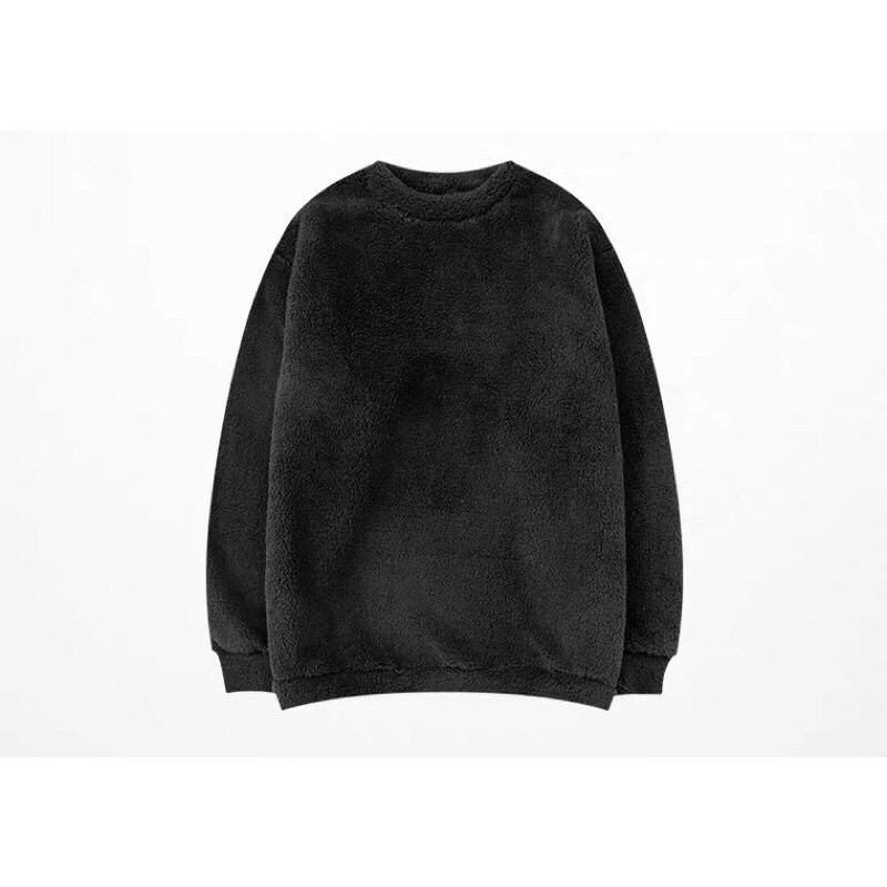 Áo khoác nam nữ nỉ trơn mặt bông unisex cổ tròn 3 màu | BigBuy360 - bigbuy360.vn