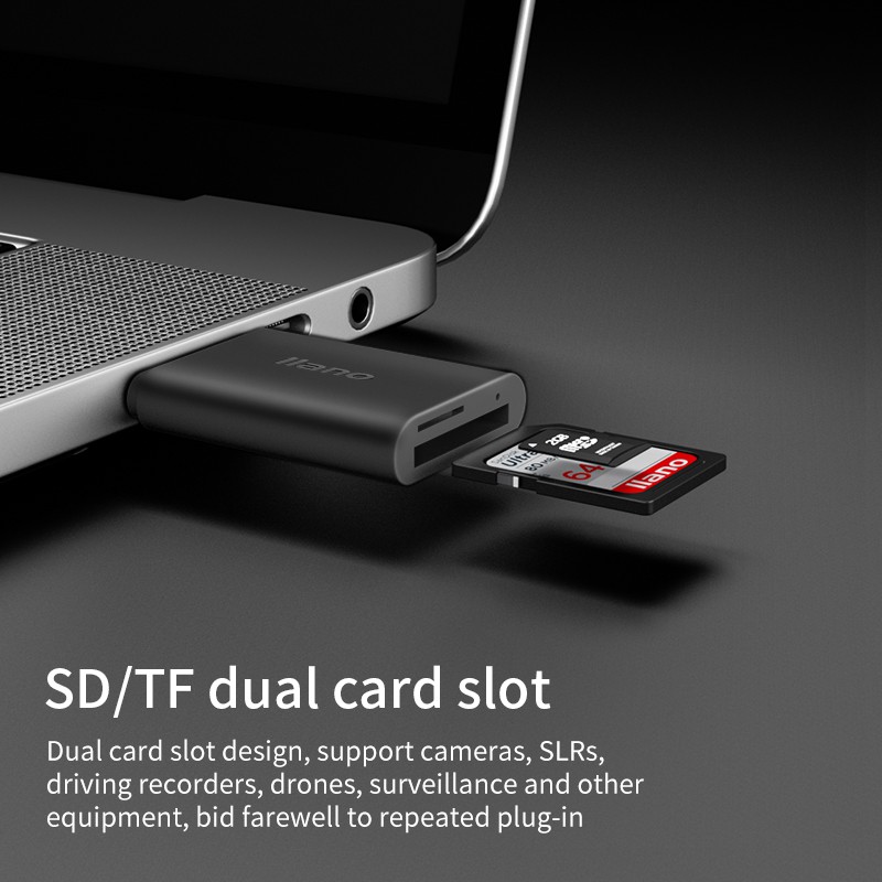 Đầu đọc thẻ nhớ USB 3.0 llano hỗ trợ SD/MicroSD/TF 5Gbps 512GB