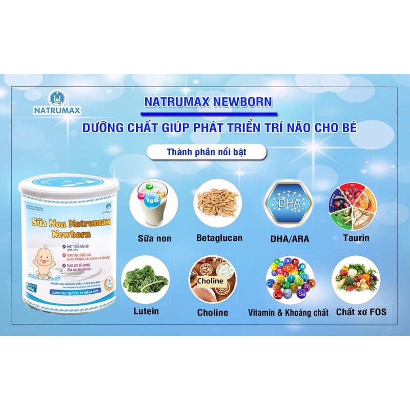 SỮA NON NATRUMAX NEWBORN 800GR