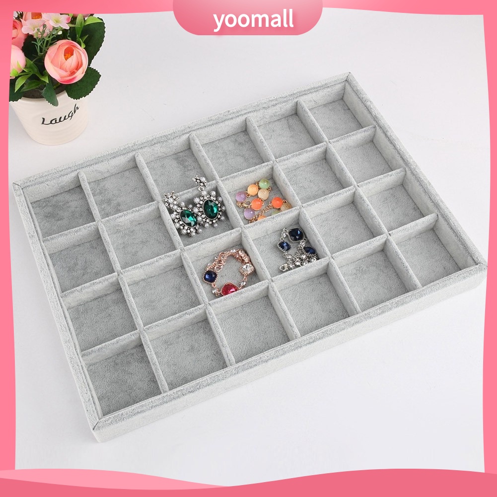Khay Trưng Bày Trang Sức Bằng Vải Nhung Thời Trang