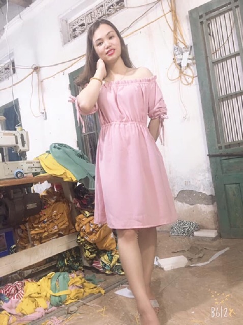 VÁY TRỄ VAI NỮ TÍNH ( MẶC ĐƯỢC 2 KIỂU) | BigBuy360 - bigbuy360.vn