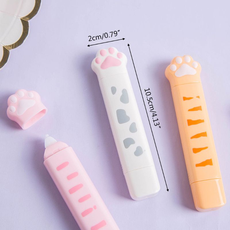 Bút Xóa Kéo Hình Dấu Chân Mèo Dễ Thương Cho Học Sinh