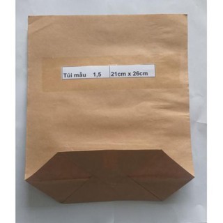 ⚡[Hàng Xịn]⚡Túi giấy xi măng kraft 21cm×26cm dùng đựng thực phẩm an toàn vệ sinh