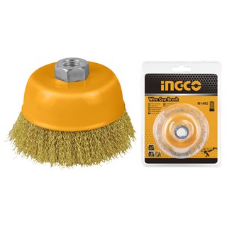 Chén cước thẳng 75mm 3inch wire cup brush ingco wb10752