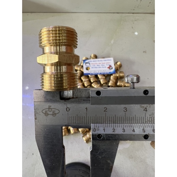 ĐẦU NỐI , KHỚP NỐI , KÉP NỐI 2 ĐẦU REN NGOÀI 22 CHO MÁY RỬA XE