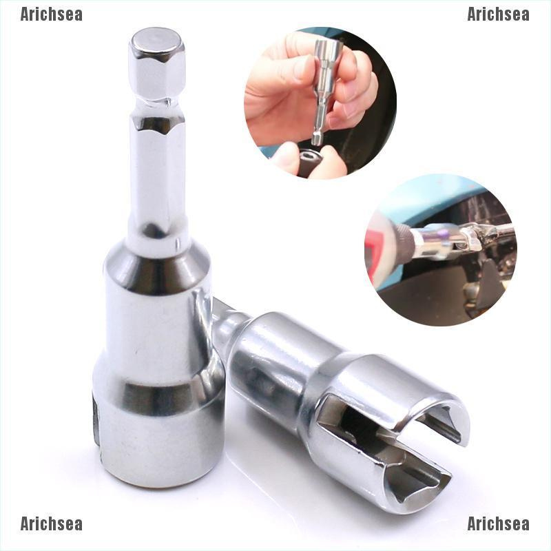 Arichsea 1PC 1/4 Handle CRV quick pneumatic Socket Wrench, Hexagon open Socket