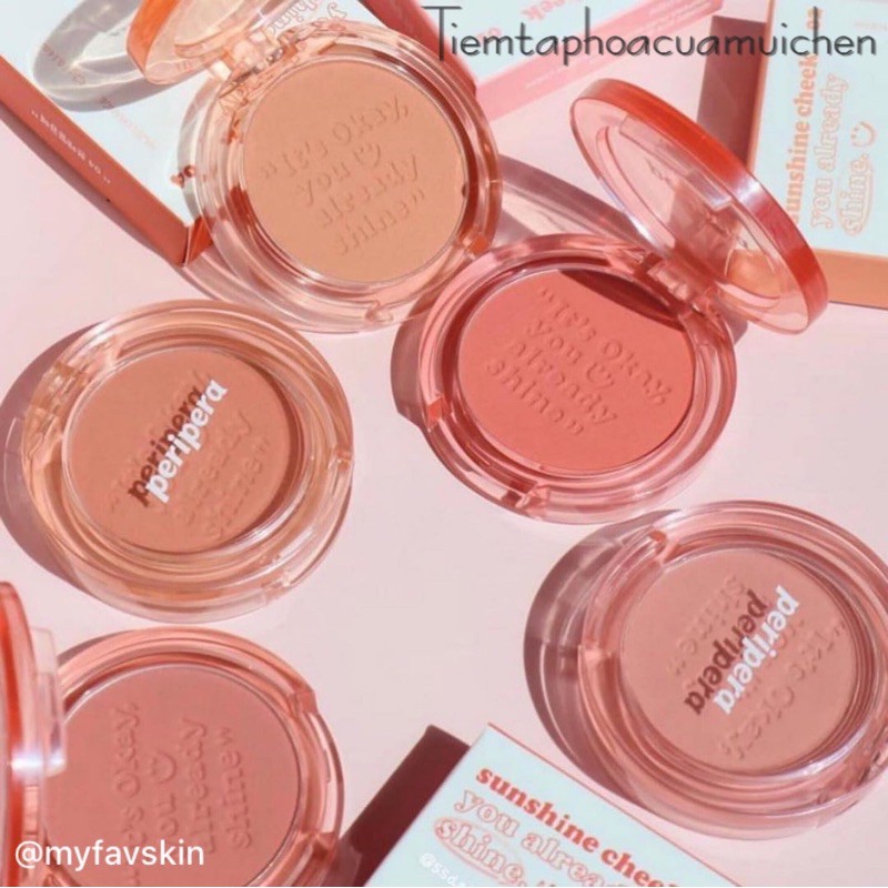 [Chính hãng ]Phấn Má Hồng Siêu Xinh Peripera Pure Blushed Sunshine Cheek 4.2g | BigBuy360 - bigbuy360.vn