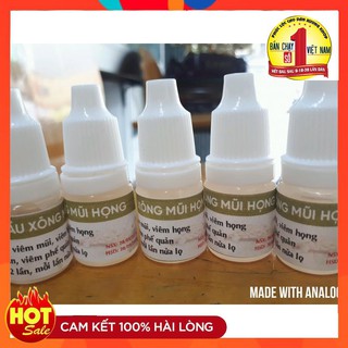 Tinh dầu xông mũi họng 100% thảo dược thriiên nhiên ( xông cùng máy xông mũi họng)