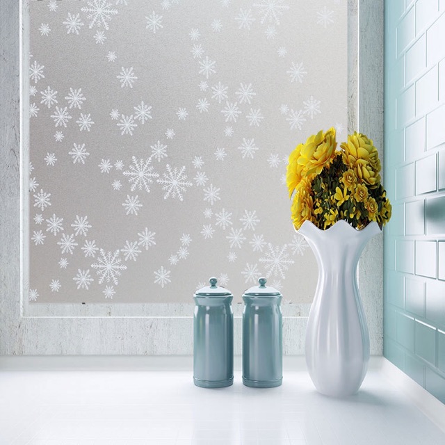 DECAL DÁN KÍNH trang trí làm mờ chống nắng khổ lớn 90 cm keo sẵn