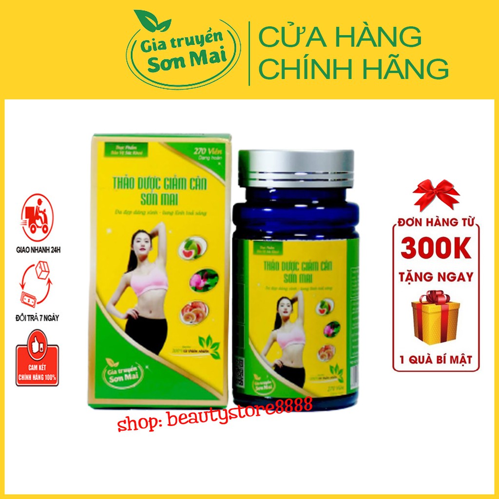 Giảm Cân Sơn Mai Thảo Mộc Dạng Viên Uống Detox Thực Phẩm Hỗ Trợ Giảm Cân Nhanh Cấp Tốc Chính Hãng Hiệu Quả