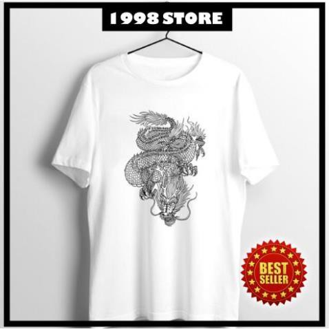 Áo thun tay ngắn Unisex in hình con rồng