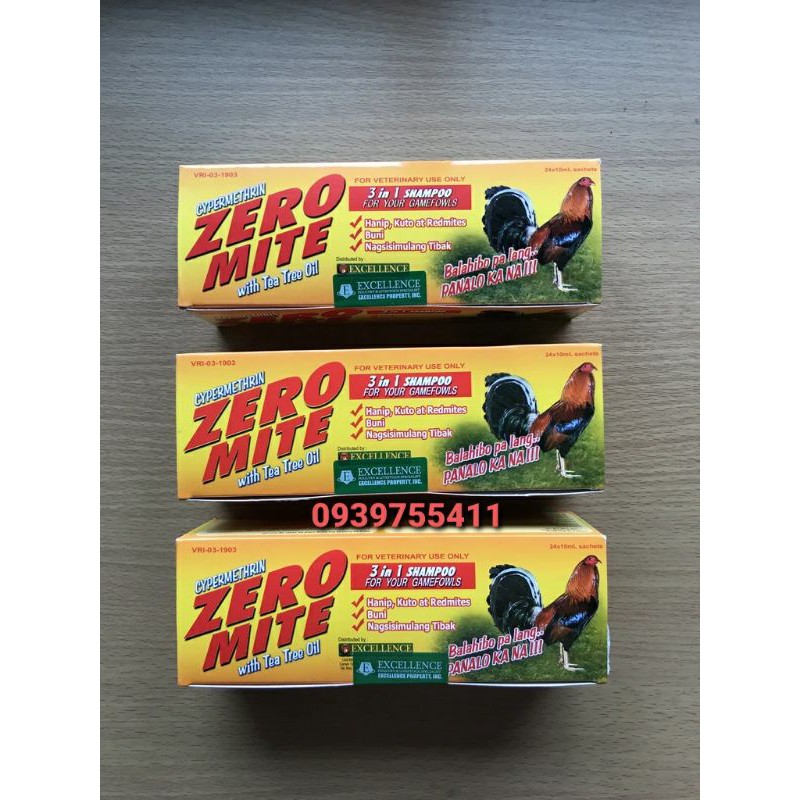GÓI ZERO MITE XÀ BÔNG TẮM CHO GÀ SẠCH VE, MẠT