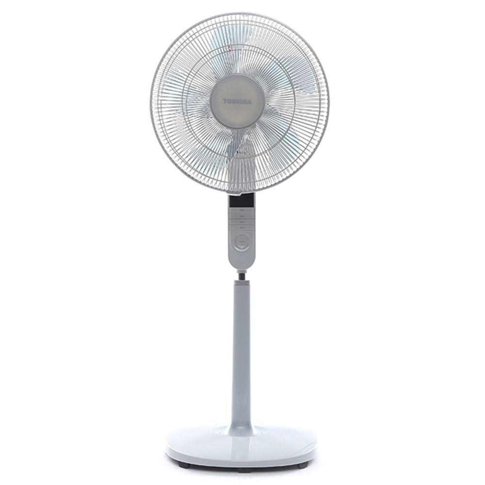 Quạt đứng điều khiển từ xa Toshiba F-LSA20VN 5 cánh hẹn giờ tắt /mở màu xám - Bảo hành hãng 12 tháng