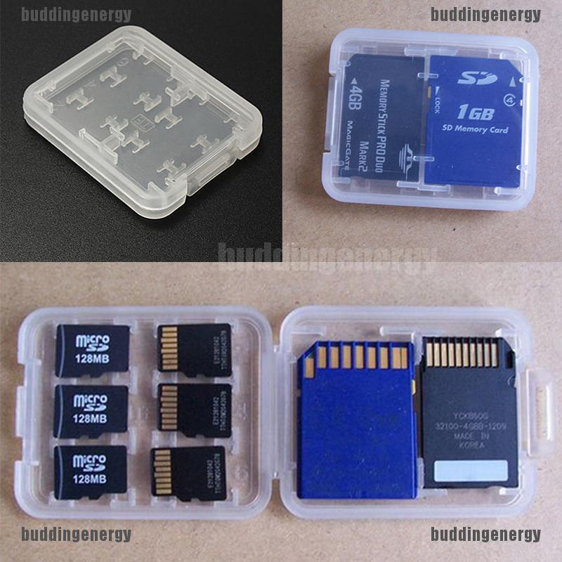 Hộp nhựa 8 ngăn bảo quản thẻ nhớ Micro SD TF SDHC MSPD