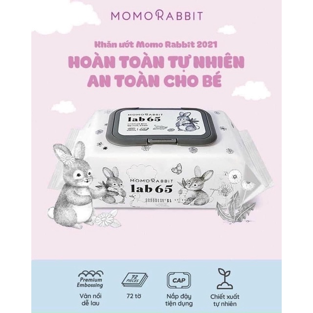 GIẤY ƯỚT CAO CẤP MOMO RABBIT KOREA