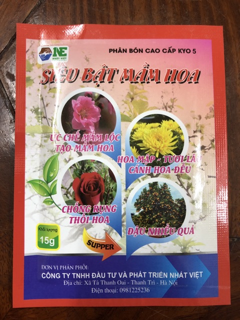 Siêu bật mầm hoa (15gr/gói) - Phân bón cao cấp Kyo 5