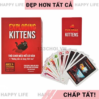 Bài Mèo nổ Exploding Kittens board game thẻ bài, trò chơi cực vui giá hấp dẫn