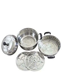 Bộ nồi hấp 3 tầng sezi 28cm