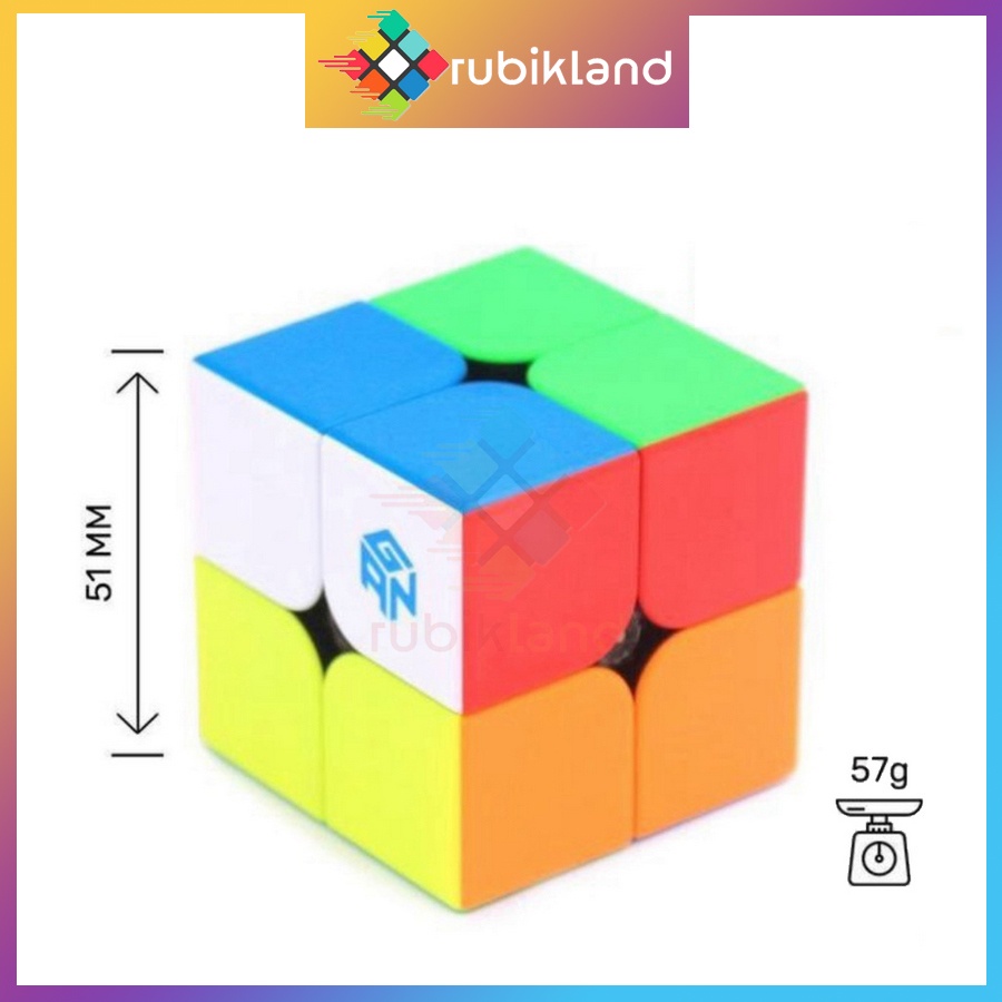 Rubik Gan 251 M Gan251M Có Nam Châm Cao Cấp Flagship Rubic Gan 2x2 2 Tầng Đồ Chơi Trí Tuệ Trẻ Em