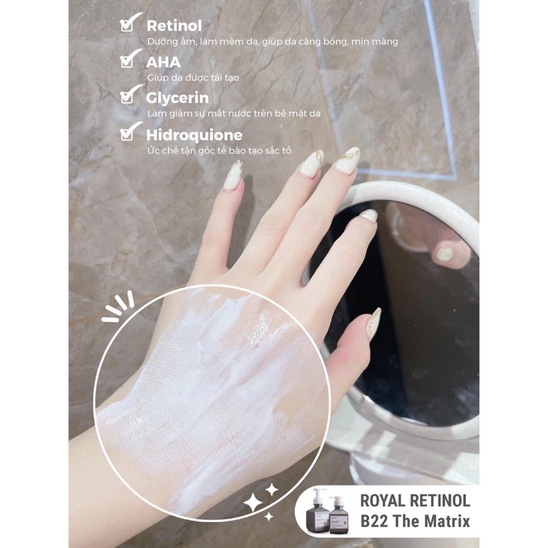 Kem body kích trắng bật tông  retinol super white X10 retinol 1,5% 200g