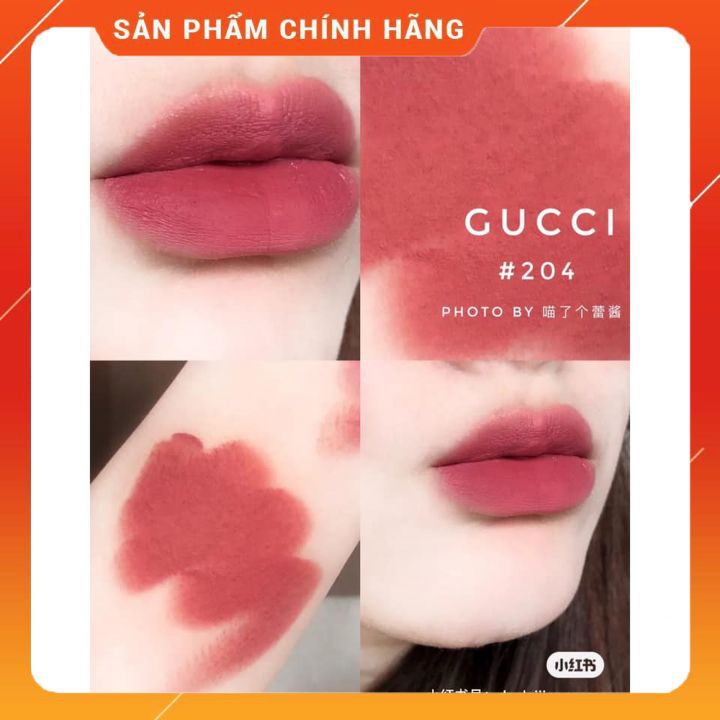 Son Gucci Mat- 204 Peggy Taupe hồng đất ( NEW)