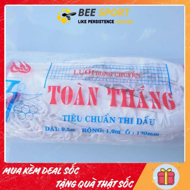 Lưới bóng chuyền Toàn Thắng có cáp thép căng lưới - Lưới chuyền chuẩn thi đấu ་