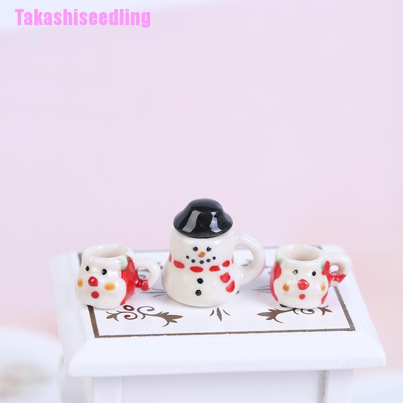 Ấm Trà Bằng Gốm Sứ Tỉ Lệ 1: 1 Trang Trí Nhà Búp Bê