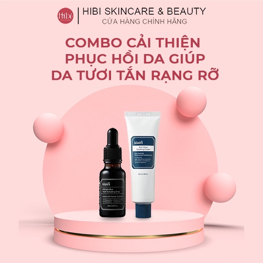 (CHÍNH HÃNG) Combo Kem Dưỡng Rich Moist Soothing và Serum Midnight Blue, Cải Thiện Và Phục Hồi Giúp Da Tươi Tắn Rạng Rỡ