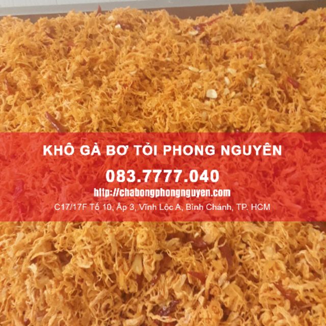 Khô gà bơ tỏi. 2túi zip(500g)
