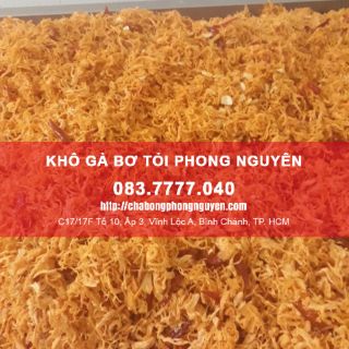 Khô gà bơ tỏi. 2túi zip
