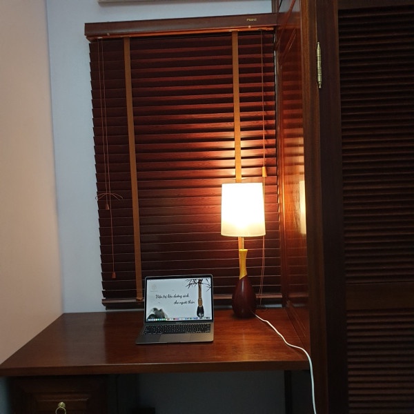Đèn Bàn Gỗ Cổ Đồng BG016 Vietmake, Đèn Thiết Kế Sang Trọng