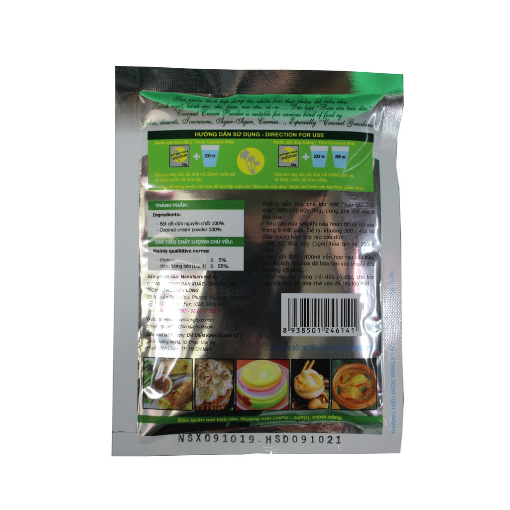 BỘT CỐT DỪA NGUYÊN CHẤT DRAGON (55% BÉO) | BigBuy360 - bigbuy360.vn