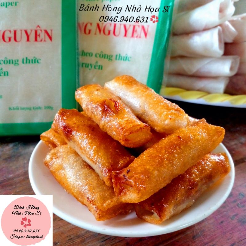 Bánh tráng gạo cuốn chả ram Bình Định