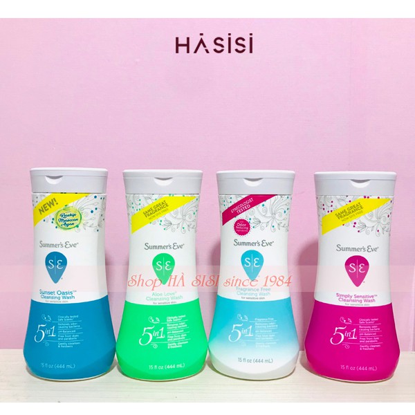 Dung Dịch Vệ Sinh Phụ Nữ - SUMMERS EVE  Cleansing Wash 5 in 1 (444ml)