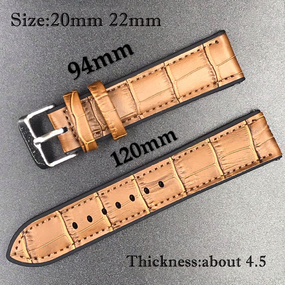 Dây Đeo Đồng Hồ Bằng Cao Su + Cao Su + Cao Su 20mm 22mm Chống Nước Hai Màu Phong Cách Mới Cho Nam Nữ