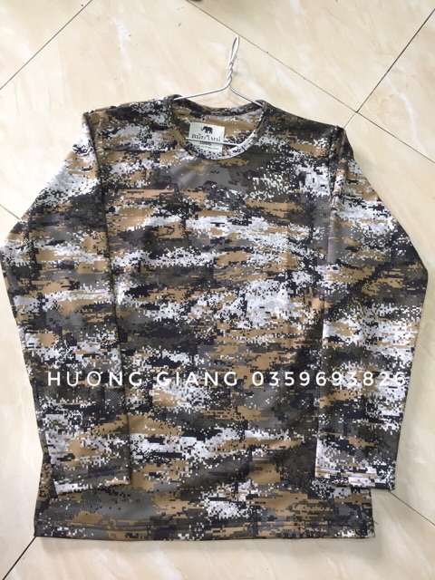 Áo thu đông nam nữ thời trang lính rằn ri