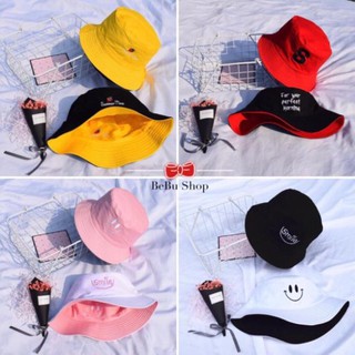 Mũ BUCKET cute 2 mặt hot trend [Full 16 màu chọn]