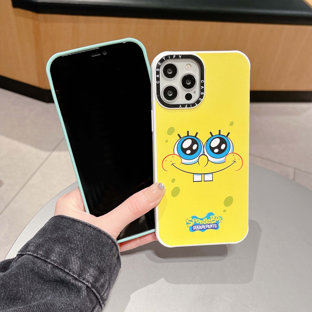 Ốp Điện Thoại Mềm Hình SpongeBob Cho iPhone13Pro iP12Pro XS iPhone11 12Promax 11 12 13