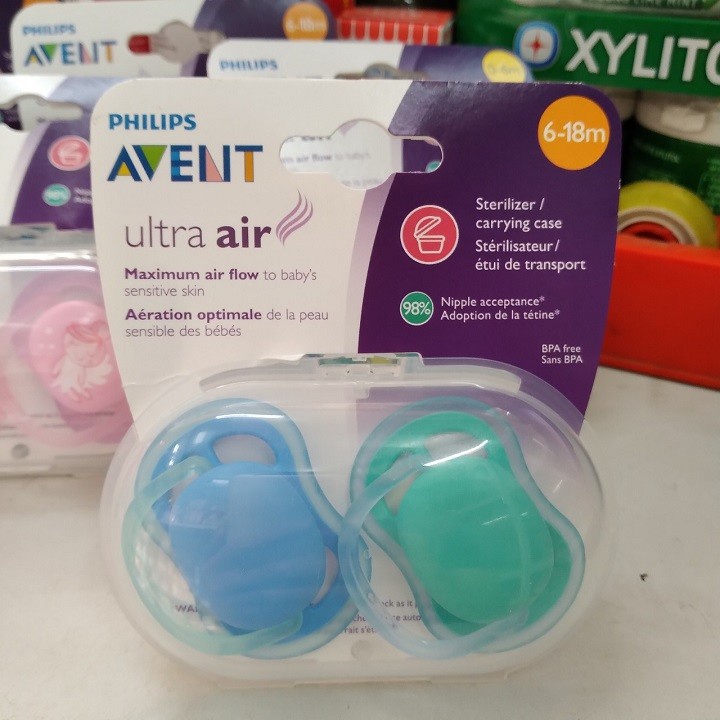 Ti giả chống vẩu Avent loại Ultra Air 6-18m