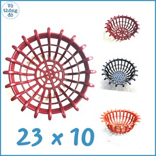 Chậu nhựa trồng lan - dáng sen 23 x 10 cm