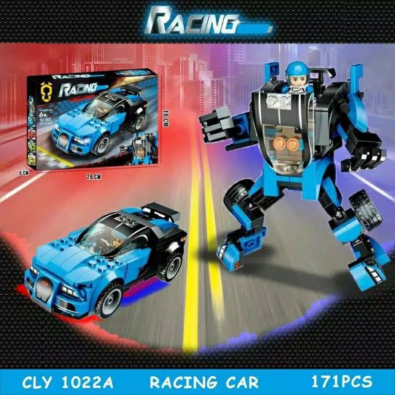 Mô Hình Đồ Chơi Lắp Ráp Lego Xe Cly1022 Bugatti Porsche Mini Cooper Mclaren Cho Bé