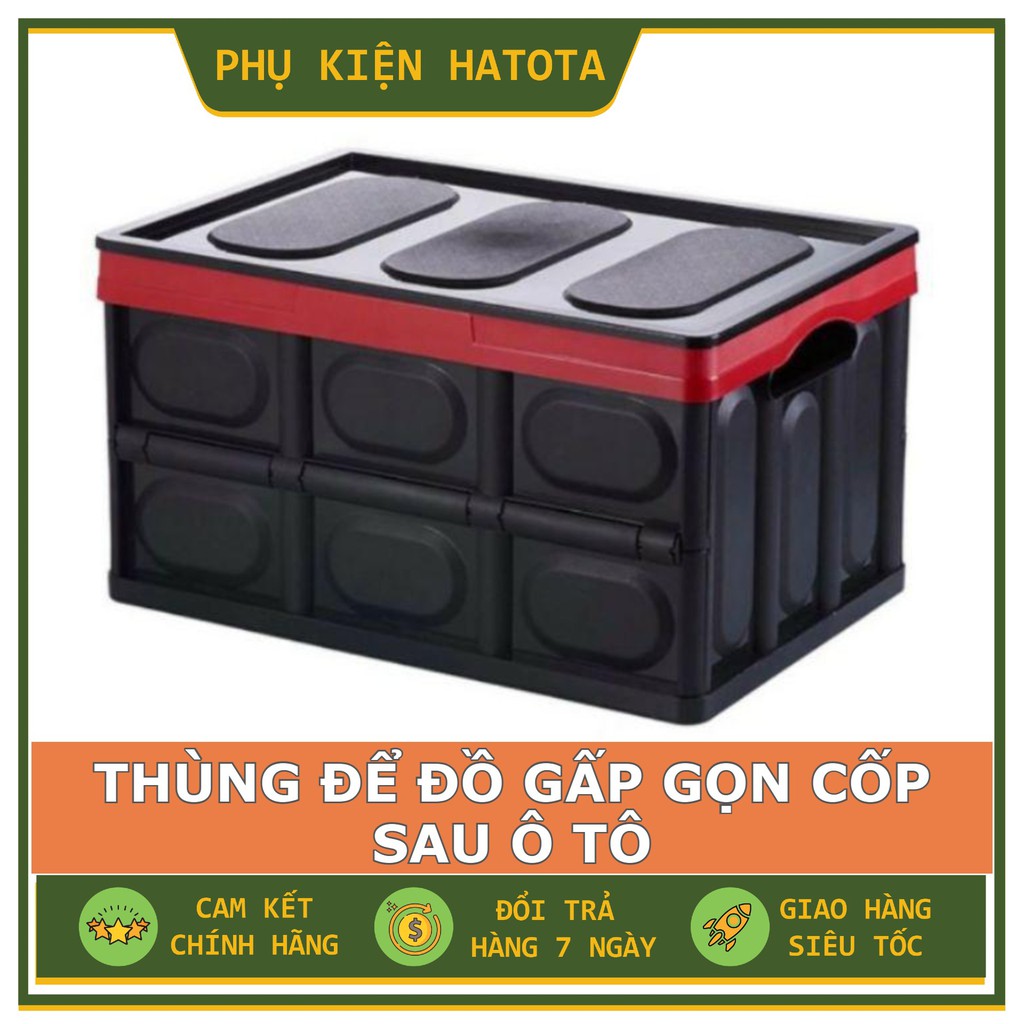 Thùng đựng đồ gấp gọn đa năng 56 lít, 30 lít để cốp sau ô tô tiện dụng