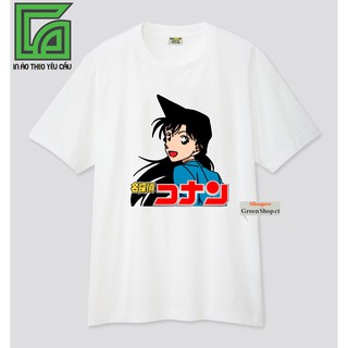 Áo Thun In Hình Ran Mouri Thám Tử Conan Vải Thái S140