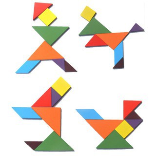 [ĐỒ CHƠI TRÍ TUỆ] Đồ chơi Tangram đơn có hướng dẫn