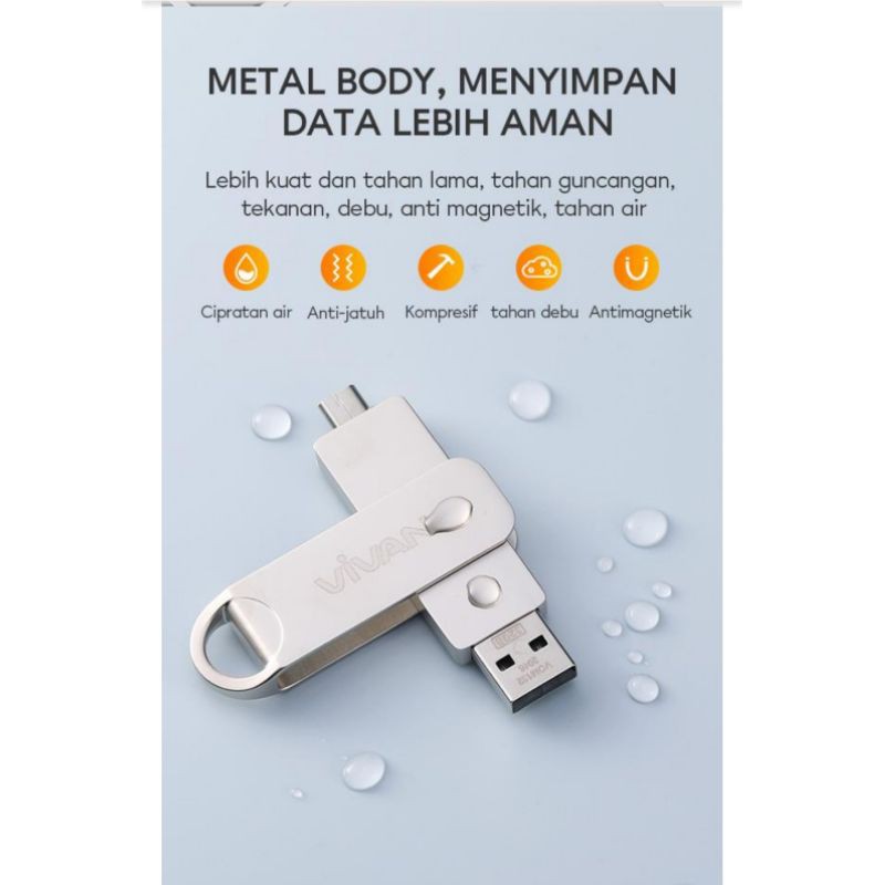 Usb Otg Vivan Vom132 32gb Cho Mọi Loại Điện Thoại | BigBuy360 - bigbuy360.vn