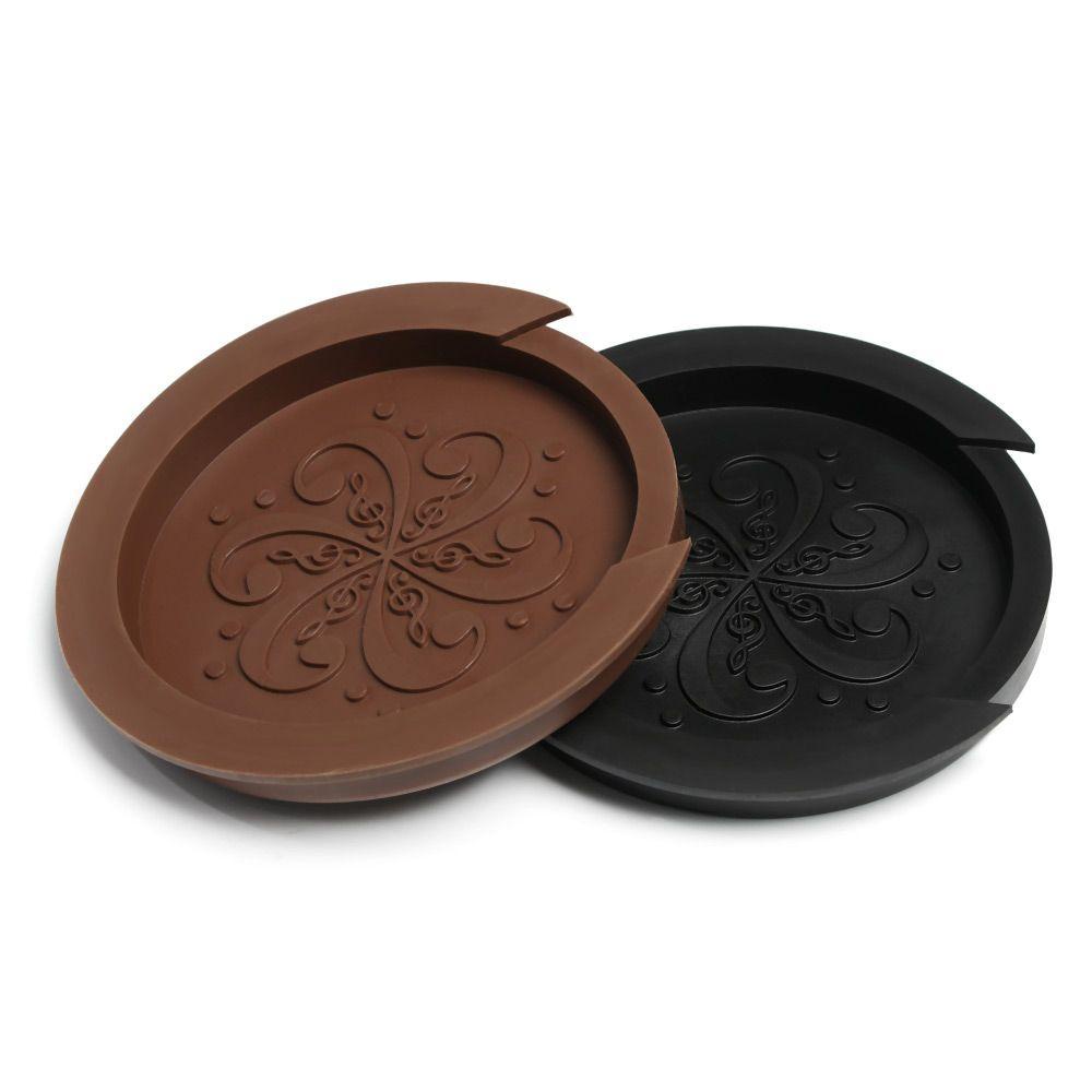 FOREVER Khối Silicon Bọc Lỗ Âm Thanh Đàn Guitar Acoustic Màu Đen