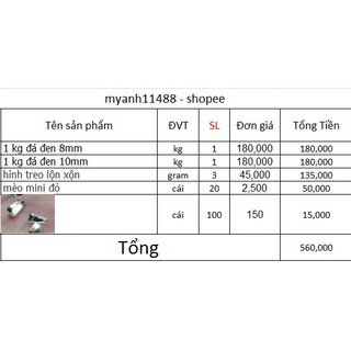 Combo giá sỉ đơn hàng giá sỉ - 560k