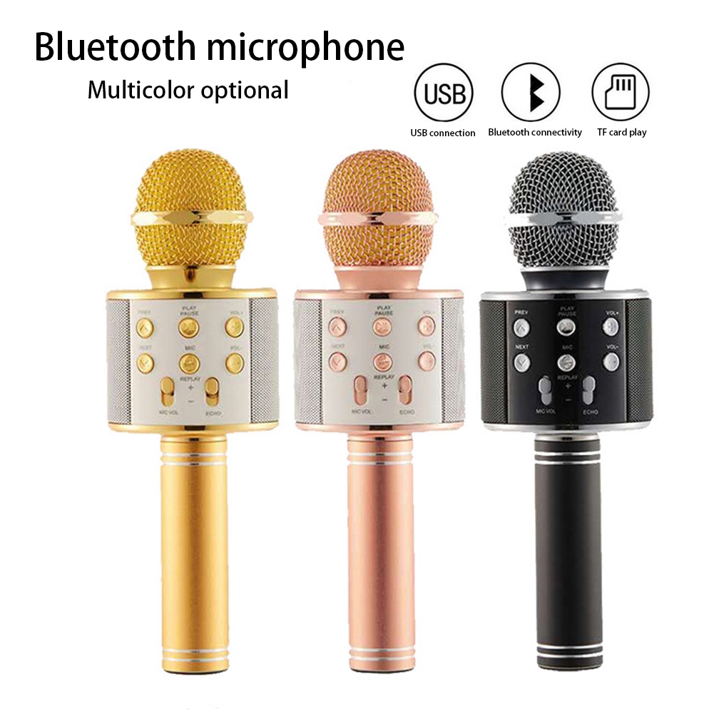 Micro không dây kết nối bluetooth có mic hát karaoke/ điện thoại