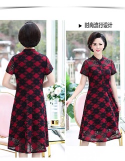 Đầm trung niên ren cao cấp 2020