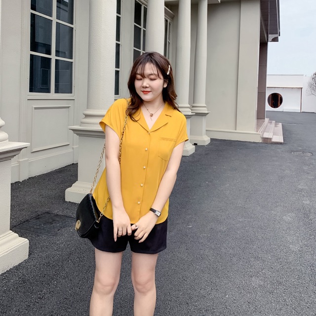 Áo cổ pijama cho người béo mập | BigBuy360 - bigbuy360.vn